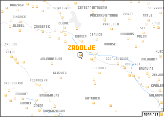 map of Zadolje