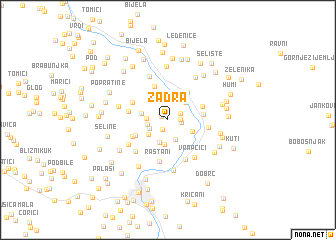 map of Zadra