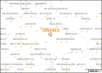 map of Zadubce