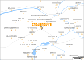 map of Zadubrovʼye