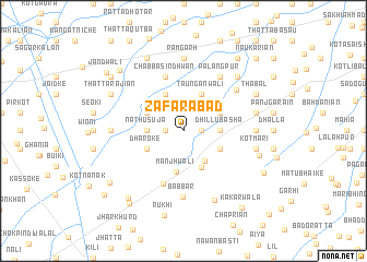 map of Zafarābād
