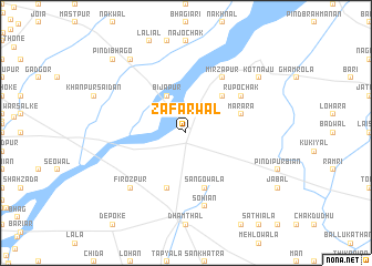 map of Zafarwāl