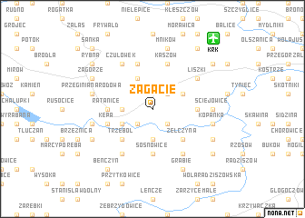 map of Zagacie