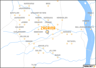 map of Zagaina