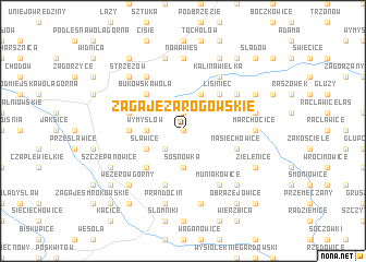 map of Zagaje Zarogowskie