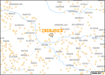 map of Zagajnica