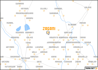 map of Zagani