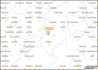 map of Zaga