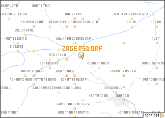 map of Zagersdorf