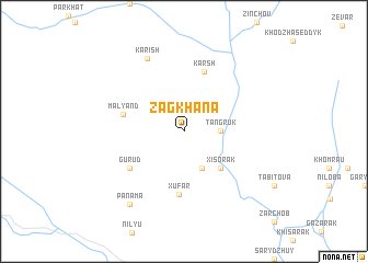 map of Zag-Khana