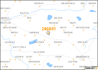 map of Zagony