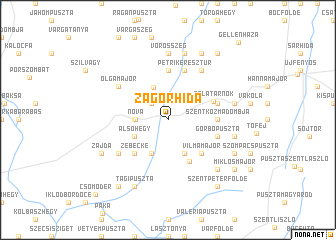 map of Zágorhida