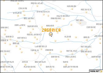 map of Zagorica