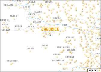 map of Zagorice