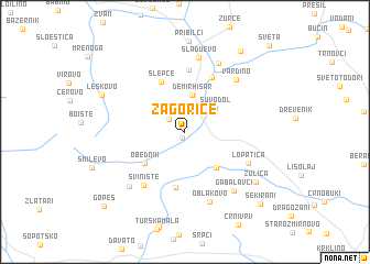 map of Zagoriče