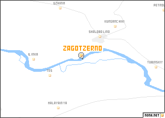 map of Zagotzerno