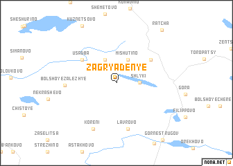 map of Zagryaden\