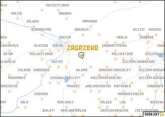 map of Zagrzewo