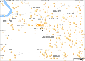 map of Zagulj
