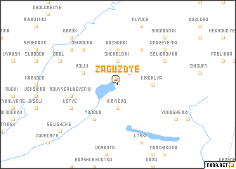 map of Zaguzdʼye