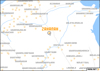 map of Zahānah