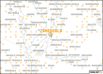 map of Zāhed Kolā