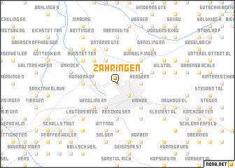 map of Zähringen