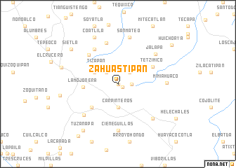 map of Zahuastipan