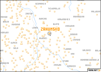 map of Zahumsko