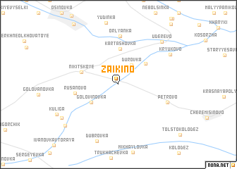 map of Zaikino