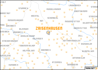 map of Zaisenhausen