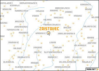 map of Zaistovec