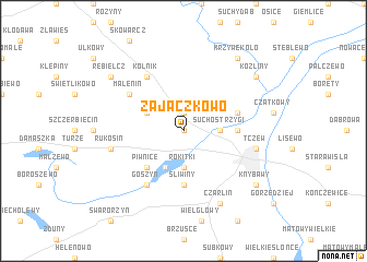 map of Zajączkowo