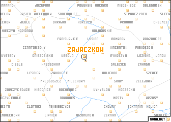 map of Zajączków