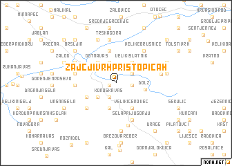 map of Zajčji Vrh pri Stopičah