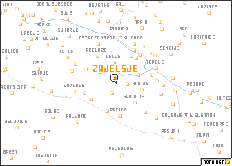 map of Zajelšje