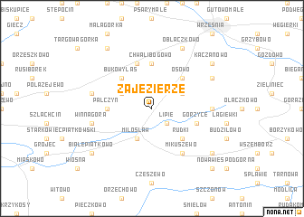 map of Zajezierze