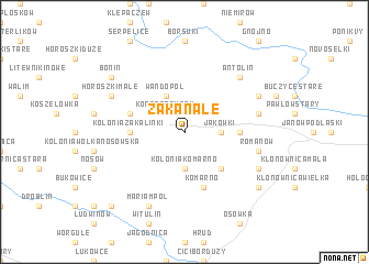 map of Zakanale