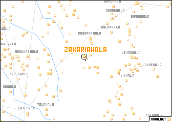 map of Zakariāwāla