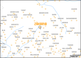 map of Zakaria