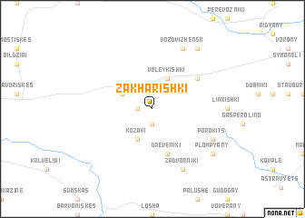 map of Zakharishki