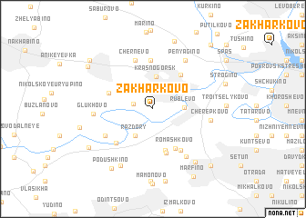 map of Zakharkovo