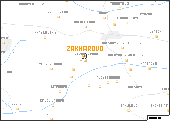 map of Zakharovo