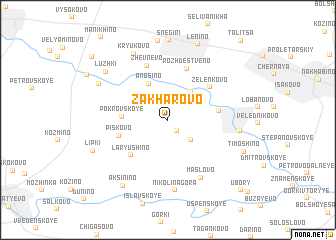 map of Zakharovo