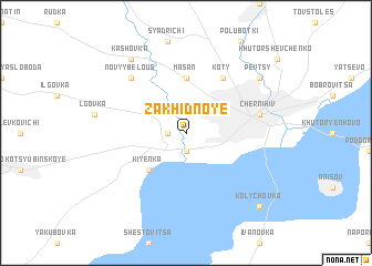 map of Zakhidnoye