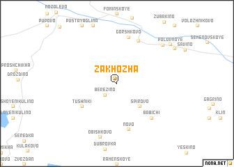 map of Zakhozha