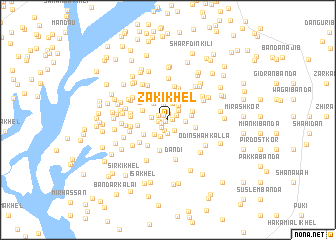 map of Zaki Khel