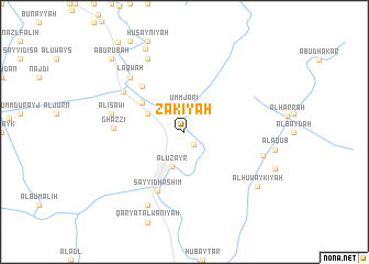 map of Zakīyah