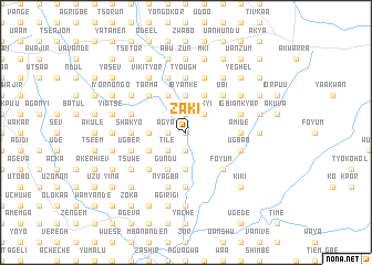 map of Zaki