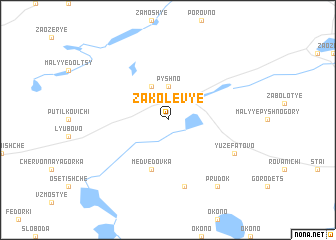 map of Zakolevʼye